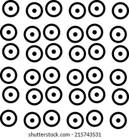 Abstract Seamless Rings Pattern