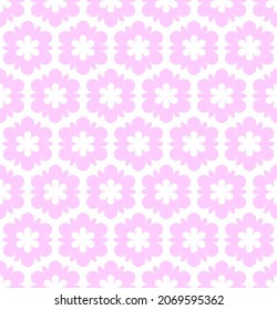 Abstract seamless rosy floral pattern and texture. Vector art.