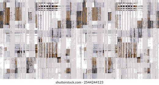 abstrato tapete sem emenda natural texturizado geométrico retro mão desenhada vetor vintage lenço artesanal listras geométricas ikat art. étnico tribal, boho cores papel de parede sem emenda. 