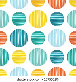 Abstract Seamless Scandinavian Colorful Lined Rounds Wallpaper Background Pattern Design