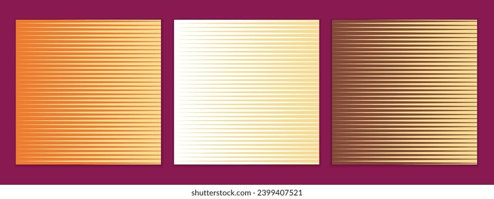 abstract seamless set of cream horizontal line pattern perfect for banner poster.