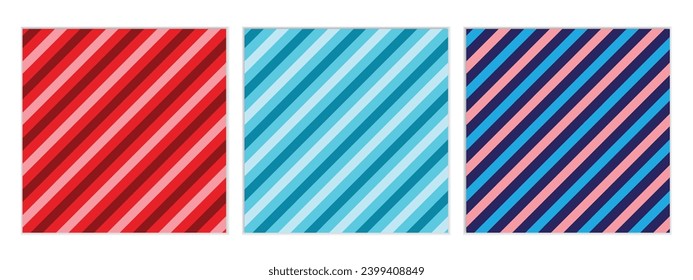 abstract seamless set of diagonal bold line pattern vector perfect for banner poster.