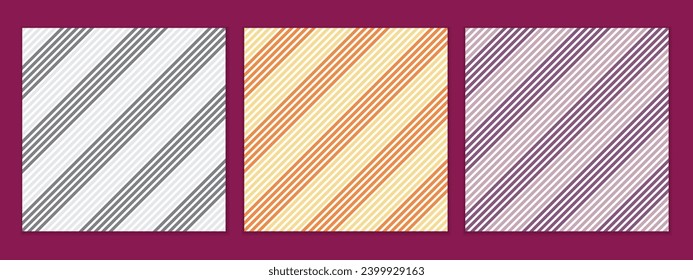 abstract seamless set of diagonal two color line pattern art perfect for banner poster.