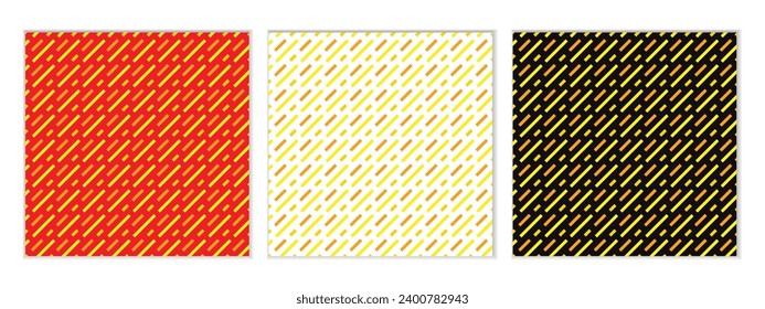 conjunto abstracto y sin fisuras del vector diagonal del patrón de línea amarilla perfecto para el afiche del cartel.
