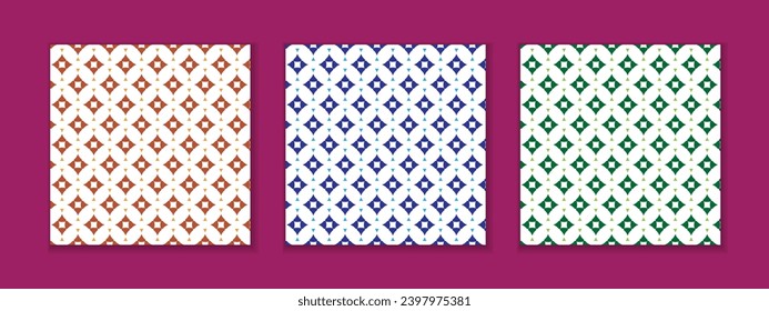 abstract seamless set of geometric simple pattern vector perfect for banner poster.