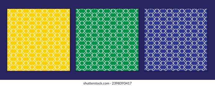 abstrakter nahtloser Satz geometrischer weißer Musterkunst.