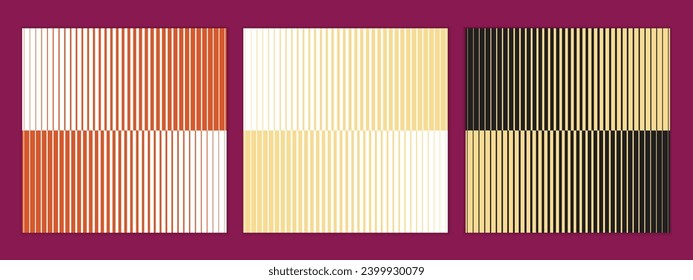 abstract seamless set of vertical line pattern art vector perfect for banner poster.
