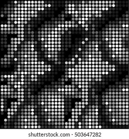 Abstract seamless shimmer background grid dot pattern. Pattern halftone