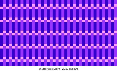 Abstract Seamless simple geometric basic pattern continuous background Bright Blue Purple Pink pattern. Modern fabric design. Textile swatch ladies dress man shirt all over print block. Squares stripe