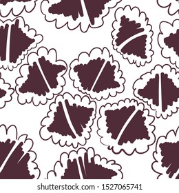 Abstract seamless simple hand draw pattern. 