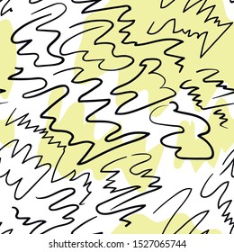 Abstract seamless simple hand draw pattern. 