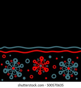 Abstract seamless snowflakes design. Vector seamless background. Snowflakes seamless pattern with watercolor effect. Textile print for bed linen, jacket, package design, fabric and fashion concepts.