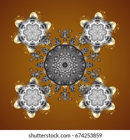 Abstract seamless snowflakes design. Vector seamless background. Snowflakes seamless pattern with watercolor effect. Textile print for bed linen, jacket, package design, fabric and fashion concepts.