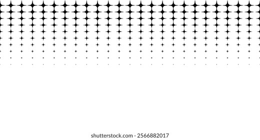 Abstract seamless star pattern. Black and white. For substrate and fabric design.Vector illustration.