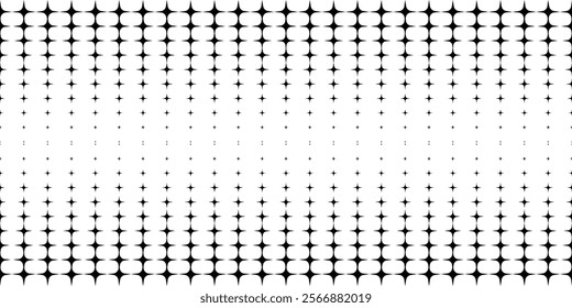 Abstract seamless star pattern. Black and white. For substrate and fabric design.Vector illustration.