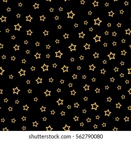 abstract seamless stars pattern. Grunge urban background in black and white colors for girls, boys, childish, fashion and sport clothes. Silhouette repeated backdrop.  
