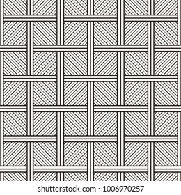 Abstract seamless stripe geometric pattern. Vector endless illustration