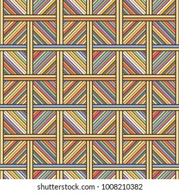 Abstract seamless stripe geometric pattern. Vector endless illustration