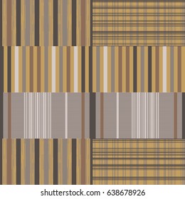 Abstract seamless striped geometric pattern on texture background in retro colors. Endless pattern can be used for ceramic tile, wallpaper, linoleum, textile, web page background.