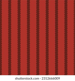 Abstract seamless striped textured background  with red colors. Vector. Vintage Wallpaper, print packaging, textiles