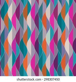 abstract seamless striped wavy pattern