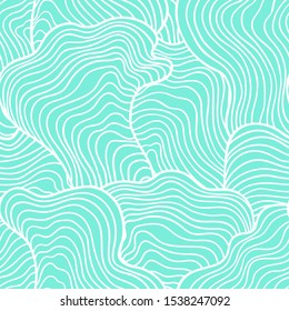 Abstract seamless stripes pattern. Background with wavy lines.