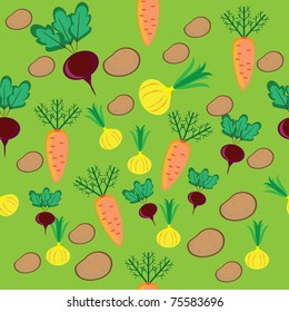Abstract seamless structure with vegetable