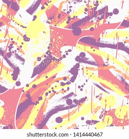 Abstract seamless stylish pattern with grunge elements. Street style. For your design