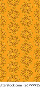 Abstract seamless sun pattern. Arrows swirl effect. Circle shapes 