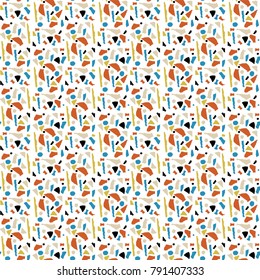 Abstract Seamless Terrazzo Pattern
