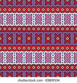 abstract seamless textile background with diamonds and rhombus vector illustration