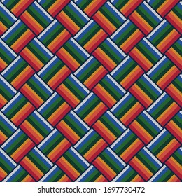 abstract seamless textile background. mexican style stripes pattern
