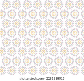 Abstract seamless textile background ornament cute  green and pink colour floral pattern  