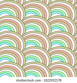 Abstract seamless texture with arcs, semirings