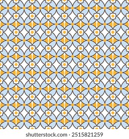 Fundo de textura sem costura abstrato em estilo decorativo floral geométrico.