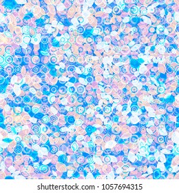 Abstract seamless texture. Blue and pink decorative pattern. Vector background for web page, banners backdrop, fabric, home decor, wrapping
