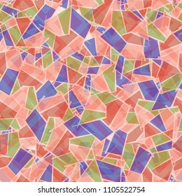 Abstract seamless texture covered with a grid of rhombuses. Multi-colored camouflage pattern.