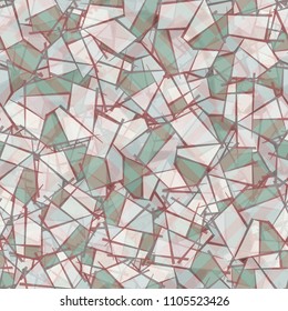 Abstract seamless texture covered with a grid of rhombuses. Multi-colored camouflage pattern.