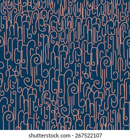 abstract seamless texture with curling line for your design