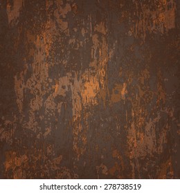 abstract seamless texture of dark brown rusted metal