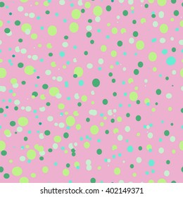Abstract seamless texture with dot on the pink background