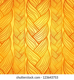 Abstract seamless texture, endless pattern with golden hair