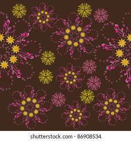 abstract seamless texture with flowers. illustration