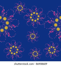 abstract seamless texture with flowers. illustration