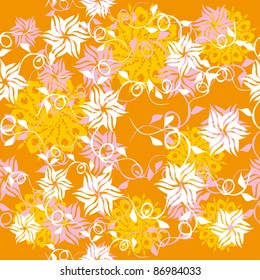 abstract seamless texture with flowers. illustration
