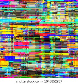 Abstract seamless texture. Glitch pattern from offset rectangles and lines. No gradient. Vector background for web page, banners backdrop, fabric, home decor, wrapping