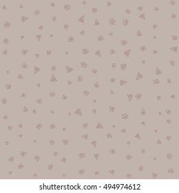 Abstract seamless texture made of broken line scribbles. Vector patterned background