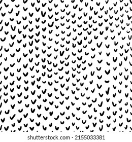 Resumen textura sin fisuras en un fondo cuadrado blanco. Marca de verificación del doodle negro. Se utiliza para imprimir en papel, tela, embalaje, papel pintado. Eps10.