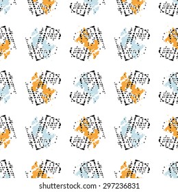 Abstract seamless texture on white background