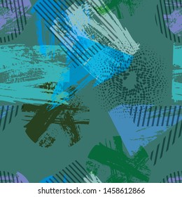 Abstract seamless texture pattern for print, fabric, wallpapers, clothes. Ornament by brush.
